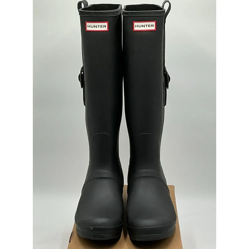 Hunter WFT2290RMA Women's US 10 Black Waterproof Knee-High Rain Boots ebay4462